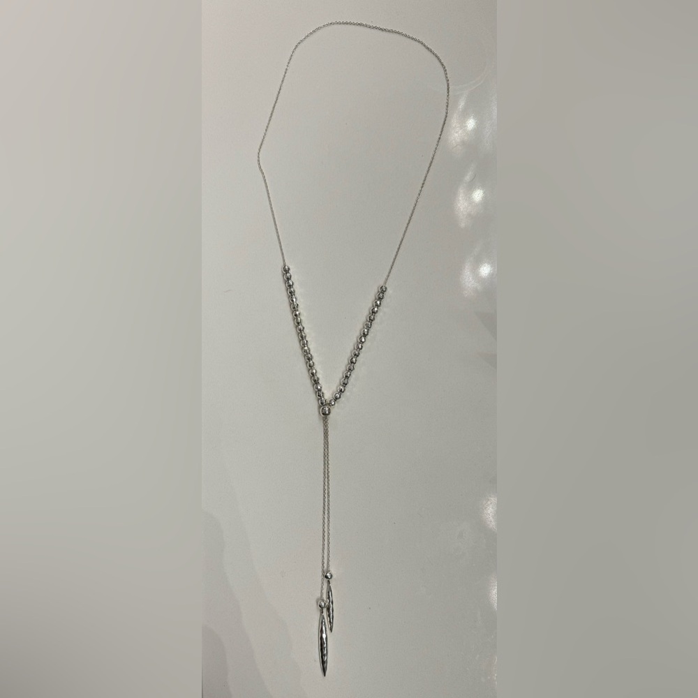 Gorjana Laguna Large Silver Y-Shape Necklace - Picture 4 of 6